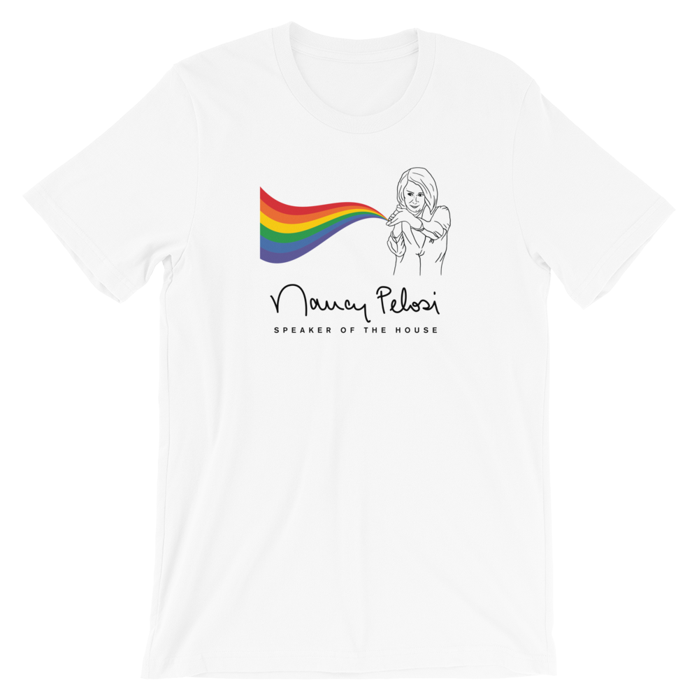 Nancy Pelosi Pride Rainbow Tee